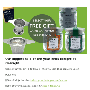⏰ Last chance to shop our biggest tea sale of the year!