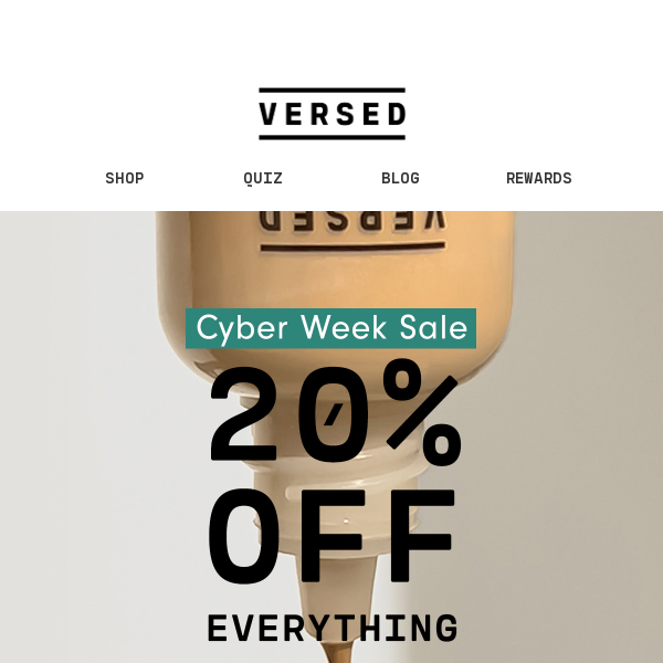 GET 20% OFF FOR CYBER WEEK