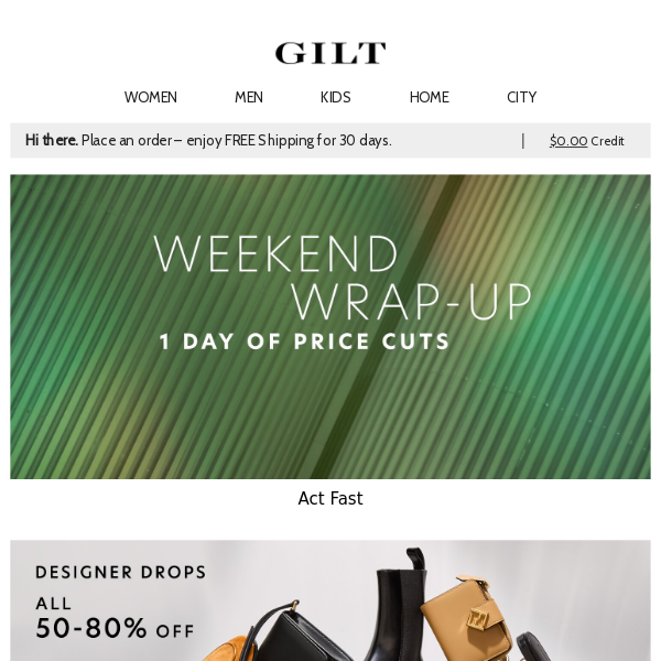 1 Day of Price Cuts to Wrap It Up [❗]