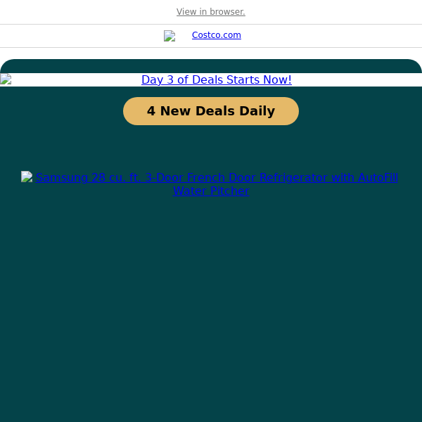 On the 3rd Day of Holiday Deals, Costco Has for You....