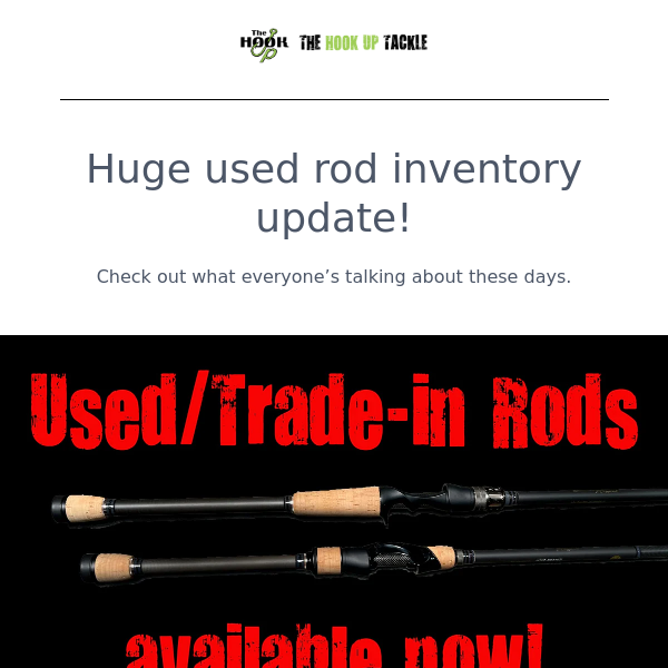 Massive used rod inventory update