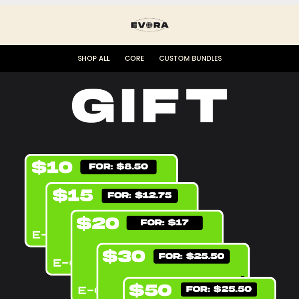 Merry Christmas! 15% OFF E-Gift Cards!