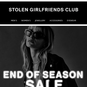 FURTHER REDUCTIONS: END OF SEASON SALE 🖤