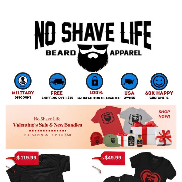 Show Your Beard some Love - Valentine's Sale is now Active!