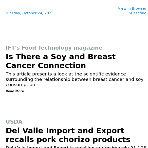 Food News Now: Del Valle Import and Export recalls pork chorizo products