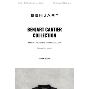 Benjart - Cartier Collection - Now Available Via Benjart.com