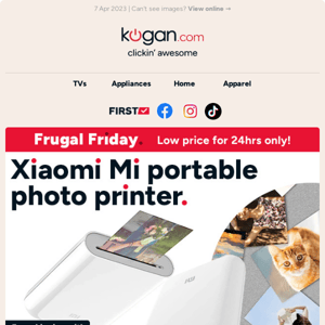 FF: Xiaomi Mi portable photo printer $69.99 (Rising to $99.99 tomorrow!)