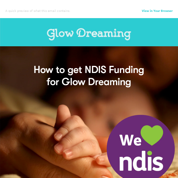 Get NDIS funding for your Glow...