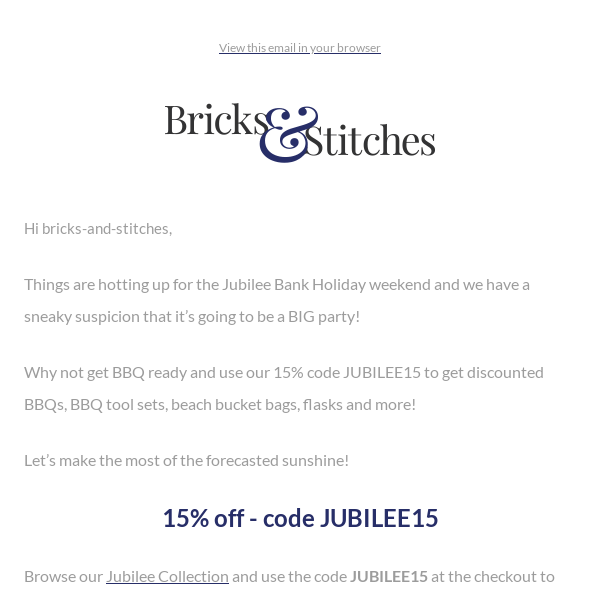 Jubilee Bank Holiday discount - Get party ready!