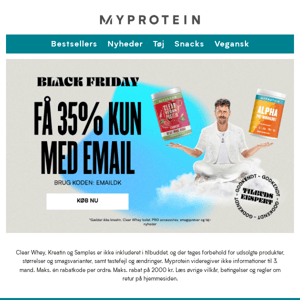 35% KUN MED EMAIL 😍