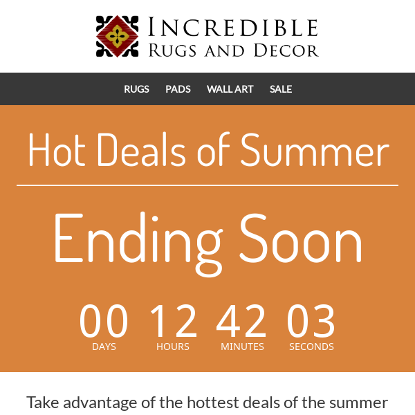 ☀️ Final Hours! Hot Deals For Hot Days. ☀️