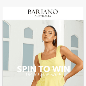 SPIN TO WIN | UP TO 50% OFF