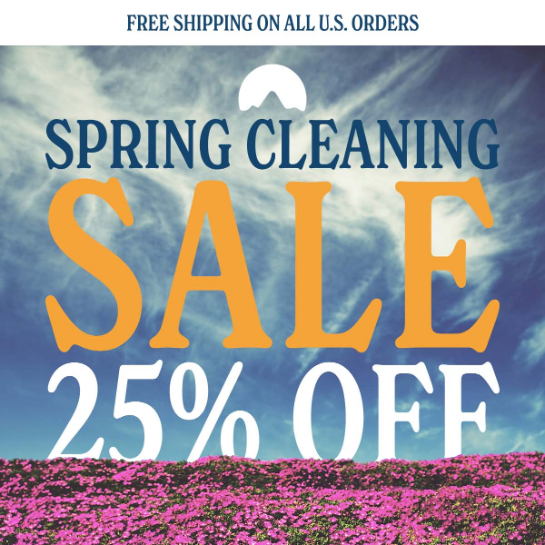 🌼 25% Off 🌼 Spring Cleaning Sale