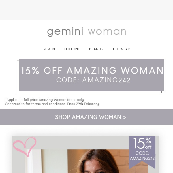 Love Your Style | 15% off Amazing Woman
