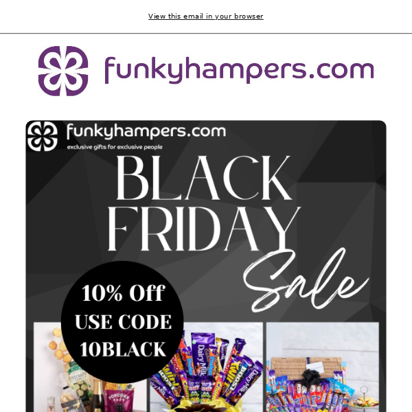 🖤 Black Friday Deals at Funky Hampers