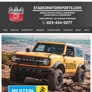 Time to Upgrade Your Bronco With Bilstein Shocks