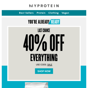 Last Chance 40% Off EVERYTHING