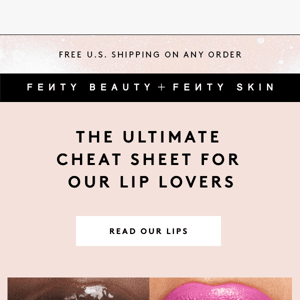 Read our lips 💋