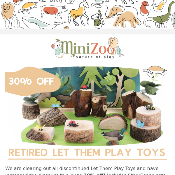 30% Off Retired Let Them Play Toys! 🐝