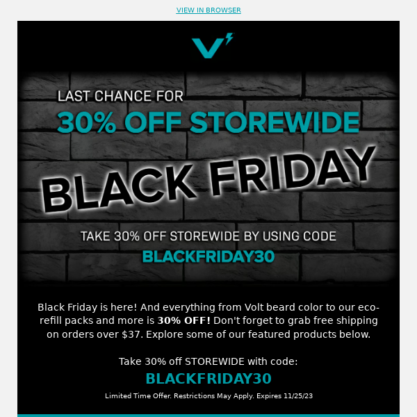 Black Friday Specials Are Here