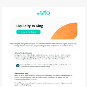 The Full List of StartEngine & SeedInvest Exits*