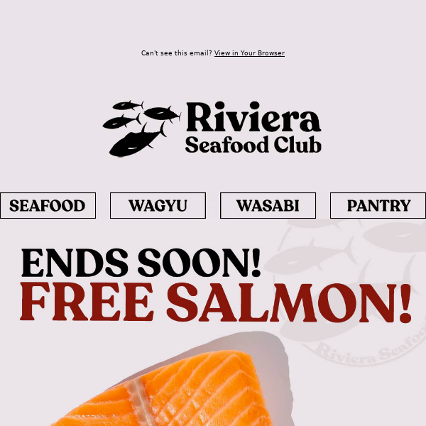 Hi Riviera Seafood Club, FREE King Salmon Giveaway - Deal Ends 12/31! + Seared Bluefin Otoro Recipe Inside!