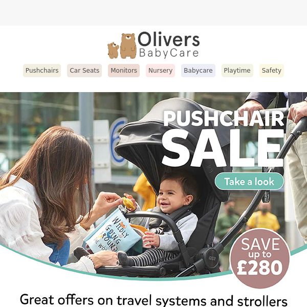 Save up to £280 on pushchairs!