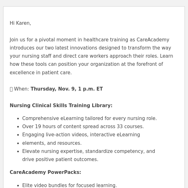 [Webinar] Introducing CareAcademy's Newest Tools for Nursing Excellence & Effective Skill Mastery