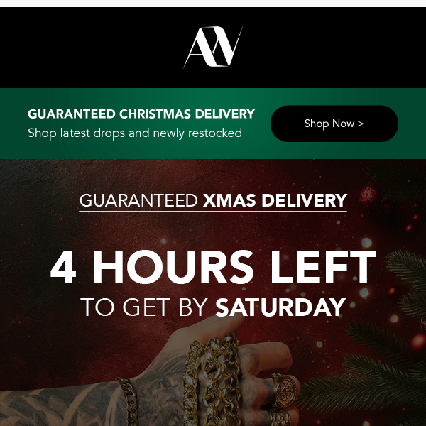 Quick! Order by 3pm For Christmas Delivery 🚚