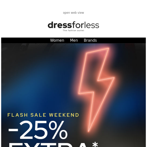 Flash Sale - get a 25% discount quickly