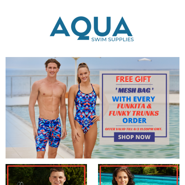 🔊 Free Gift with ALL Funkita & Funky Trunks Orders 😋😋🏃 - Aqua Swim  Supplies
