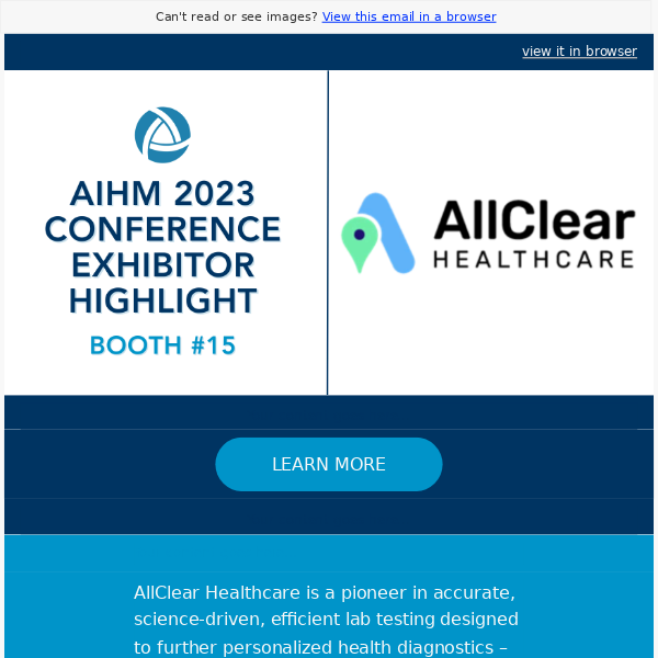 Exhibitor Highlight - AllClear Healthcare