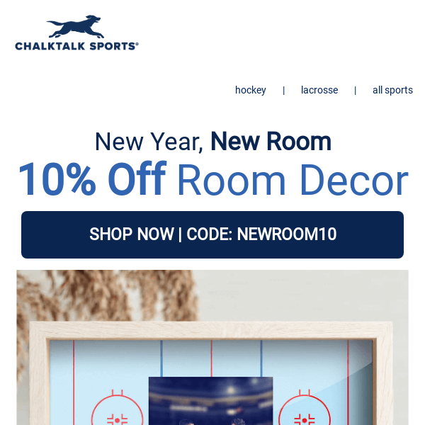 10% Off Today! • New Year, New Room