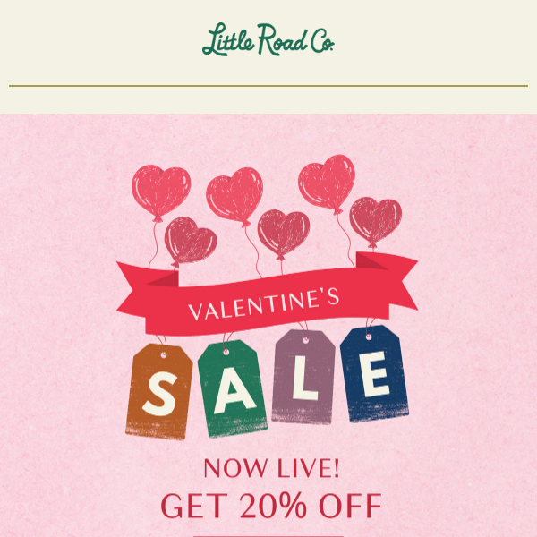 Our Valentine's SALE is now live!