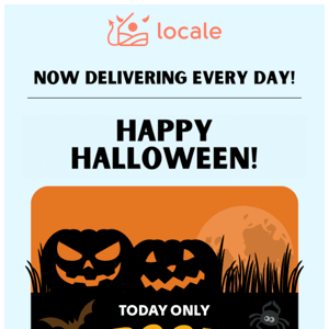 ⚠️ Today Only: Spooky Specials ⚠️