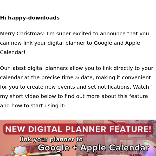 🤯 NEW feature! Link your digital planner to your calendar
