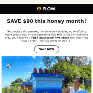 Save $90 on our most popular hive!