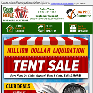 🎪💲 MORE MASSIVE Tent SALE STEALS | SAVE On Clubs, Bags, Balls, Footwear & MORE