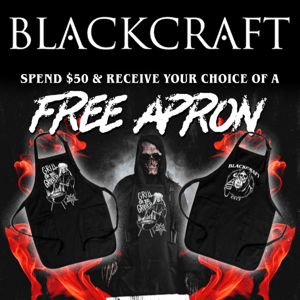 Spend $50 & Get A Free Apron!