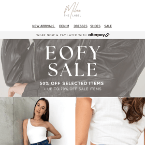 PANTS & SKIRTS - 50% OFF SELECTED ITEMS