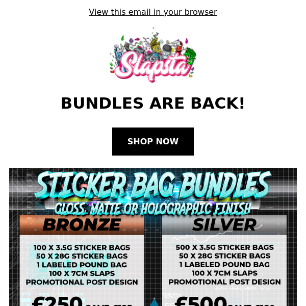 Bundles are BACK!