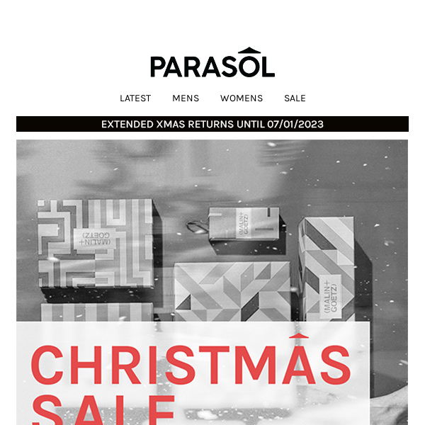 Shop The Parasol Christmas Sale