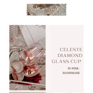 Most Loved Diamond Glass Cup Is Now Avaliable in Pink 💕