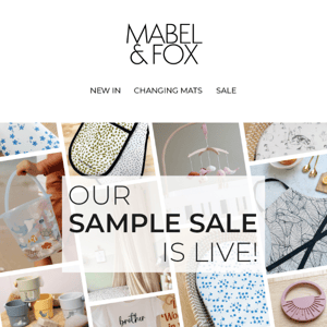 Our SAMPLE SALE is Live!