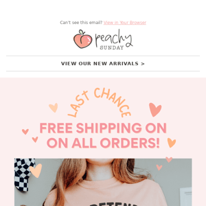 LAST CHANCE: Free Shipping On Everything! 🏃‍♀️