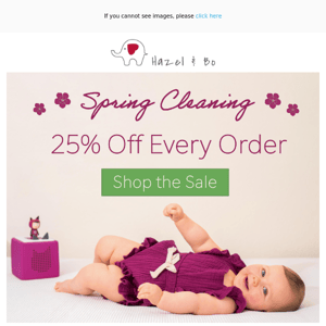 25% SPRING CLEANING SAVINGS!  🌷 🌼