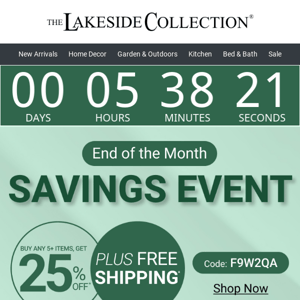 FINAL HOURS To Save 25% Off When You Buy 5+ Items