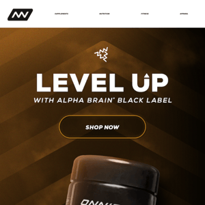 Level Up With Alpha BRAIN® Black Label