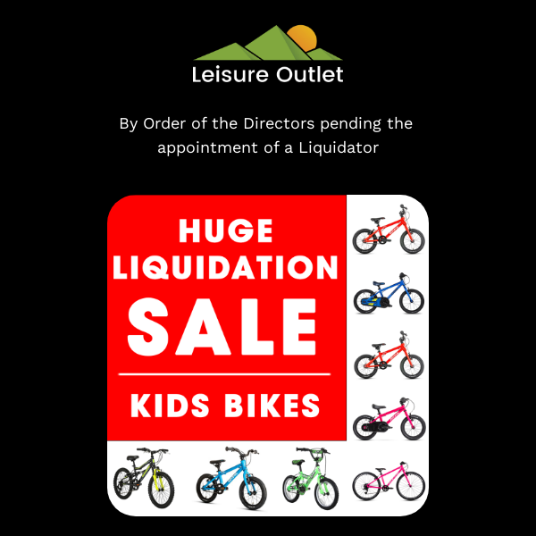 Closing Down Sale Of Kids Bikes! 😲
