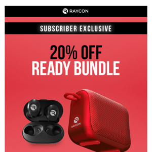 WEEKEND EXCLUSIVE! Save 20% off Everyday Earbuds & Speaker bundle